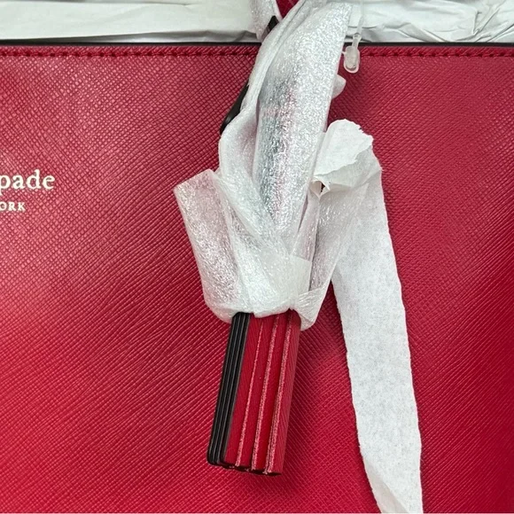 NWT ♠️ kate spade ♠️ Jana Medium Tote - Perfect Cherry 🍒 (Red) - Picture 10 of 13